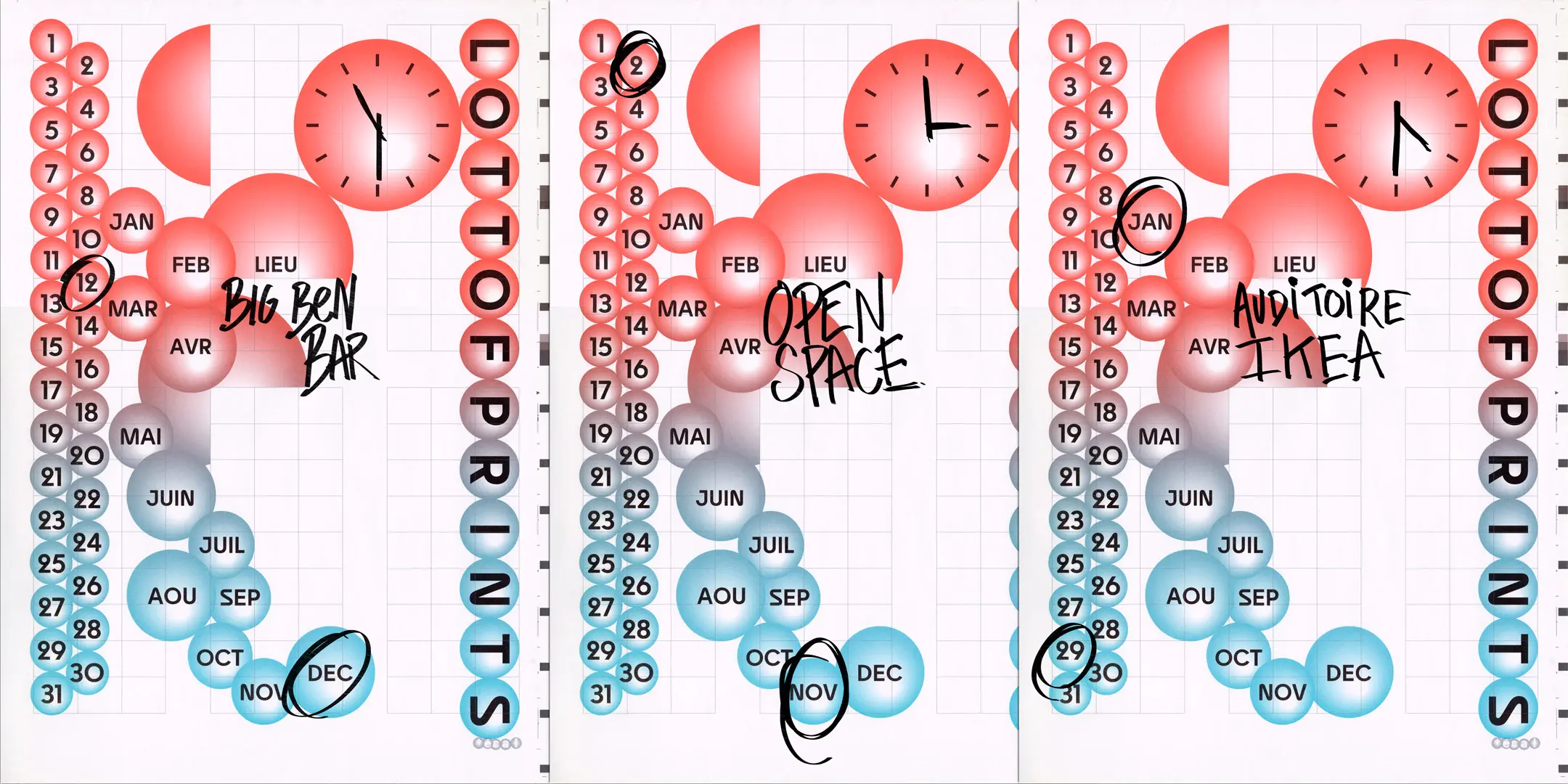 LOTTOFPRINTS — Visual identity for ECAL’s lottery game (print and motion)